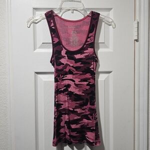 Miley Cyrus Pink Camo Tank Top M